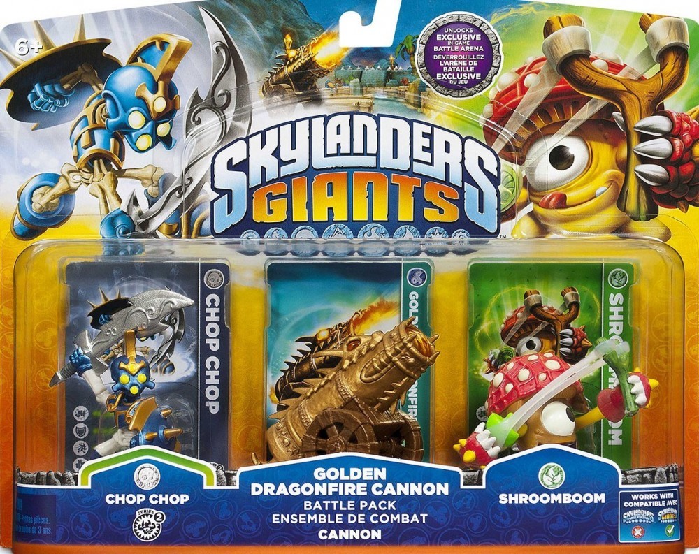 Skylanders Giants GOLDEN Dragonfire Cannon Battle Pack  - 60326