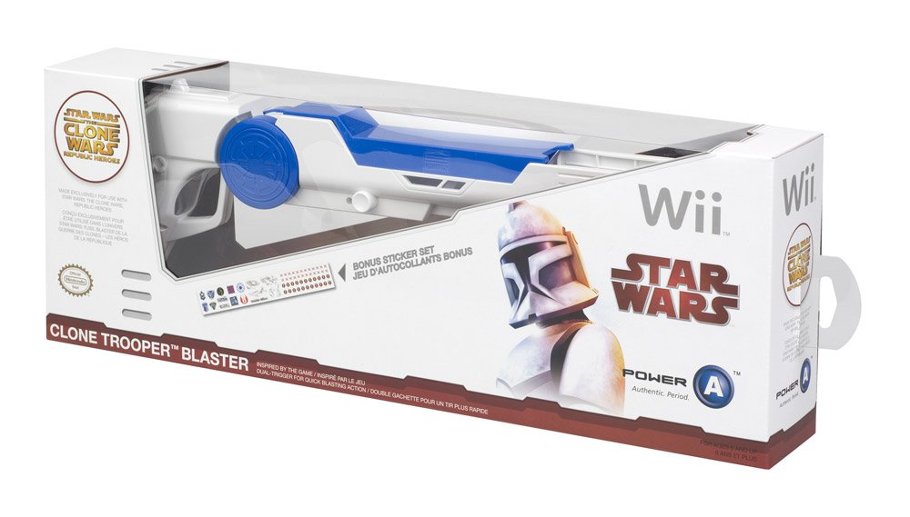 Pusca Nintendo Wii - Star Wars - Clone Trooper Blaster - Nintendo® - EAN: 617885955884