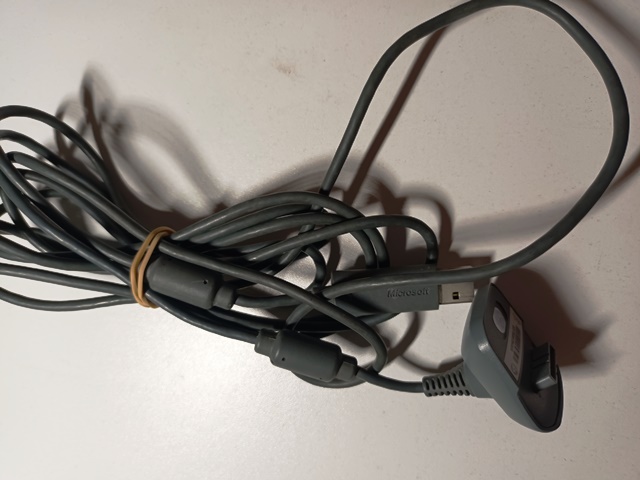 Cablu incarcare Controller Xbox 360  - 3m - gri