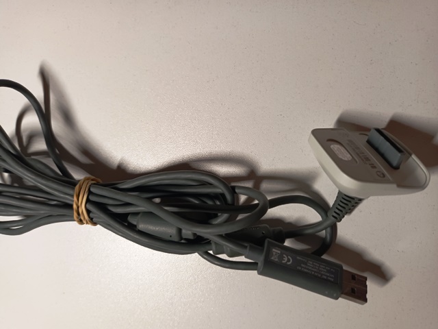 Cablu incarcare Controller Xbox 360  - 3m - alb