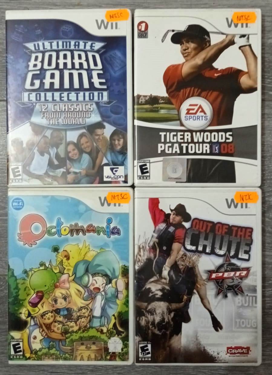 Joc Nintendo Wii Ultimate Board Game Collection + Octomania + Out of the Chute + Tiger Woods PGA TOUR 08 - NTSC U/C
