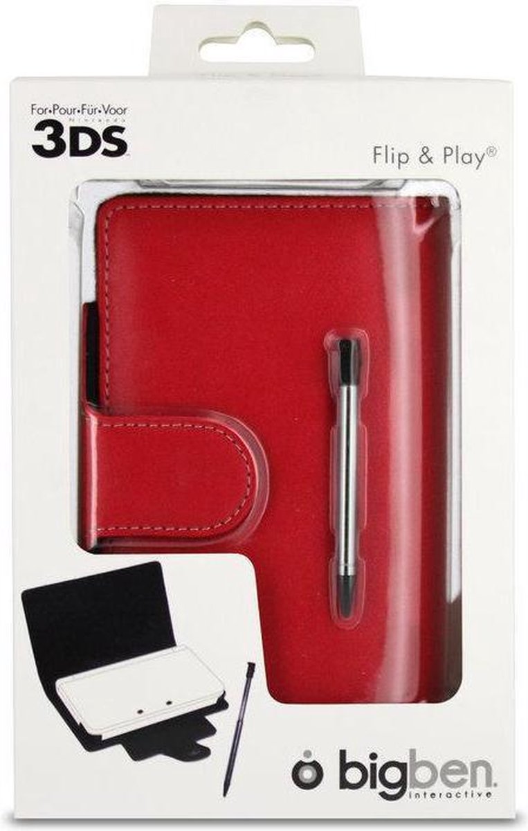 Husa + Stylus BigBen pentru Nintendo 3DS - Rosu  - EAN: 3499550292152