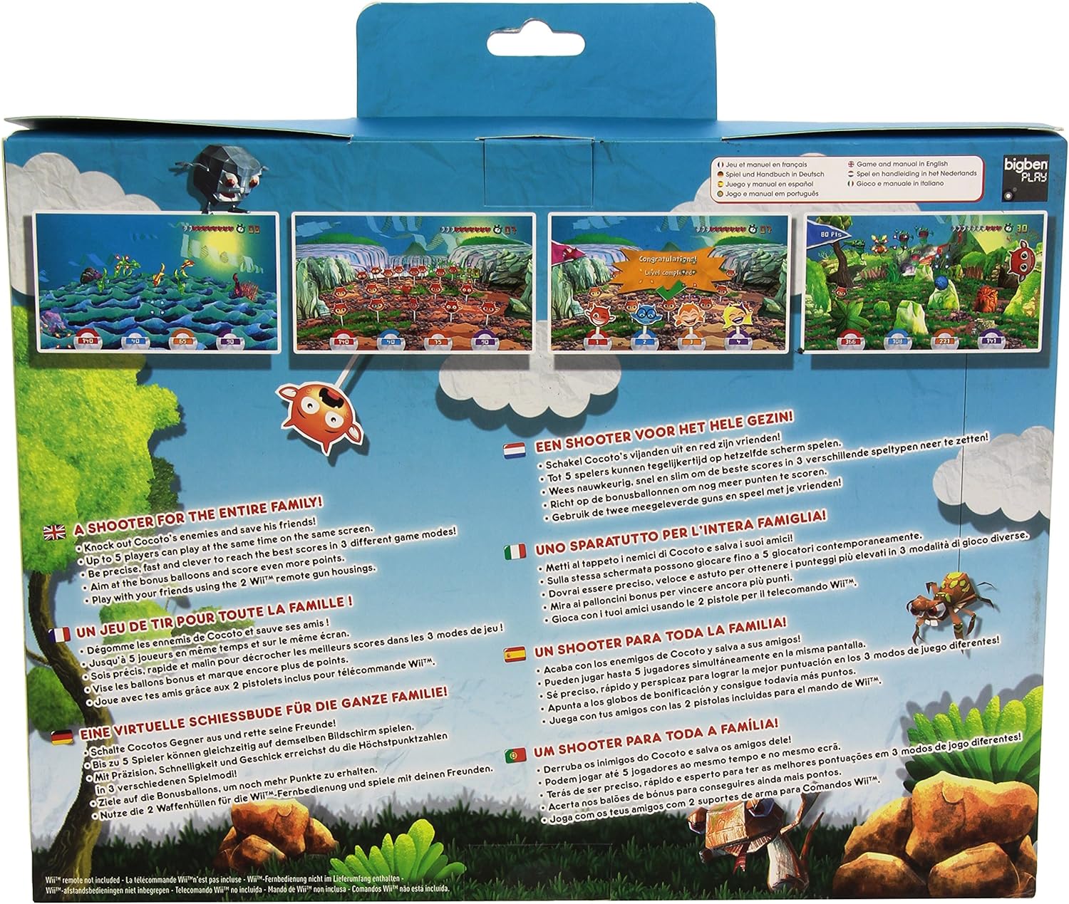 Joc Nintendo Wii U Cocoto Magic 2 Circus + 2 Pistoale - Nintendo Wii U - EAN: 3499550314908