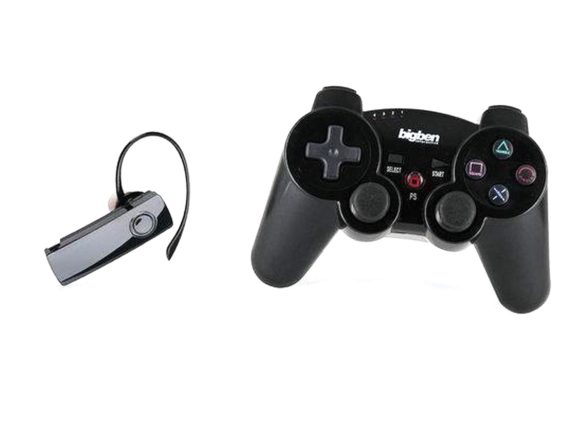 Controller BigBen wireless + Casca chat - pentru PlayStation PS 3 - EAN 3499550288650 (e)