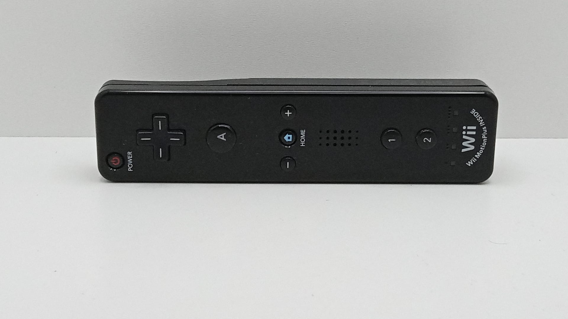 Nintendo Wii Remote  PLUS - czarna - Oryginalne Nintendo - wyczyszczony i odnowiony