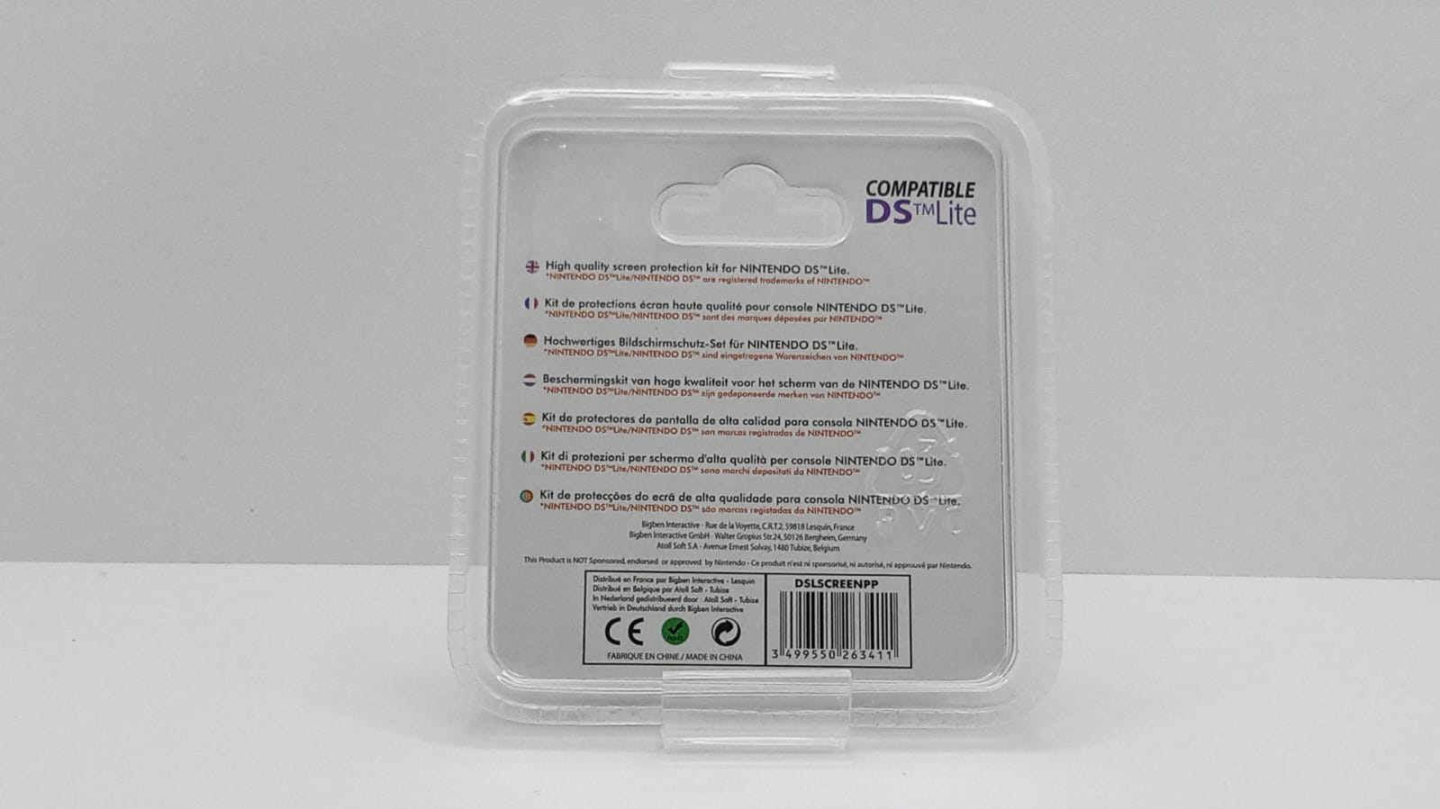 Kit protectie ecran pentru Nintendo DS Lite