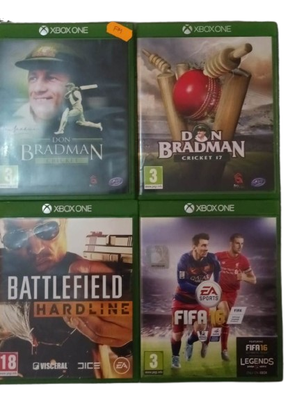 XBOX One Játék Don Bradman Cricket + Cricket 17 + Battlefield Hardline + Fifa 16