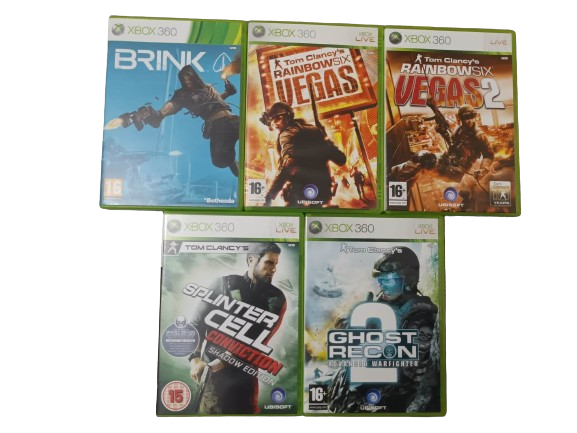 Joc XBOX 360 Brink + Tom Clancy Vegas + Vegas 2 + Splinter Cell + Ghost Recon 2