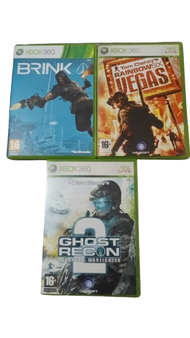 Joc XBOX 360 Brink + Tom Clancy Rainbow Six Vegas  + Ghost Recon Advanced Warfighter 2