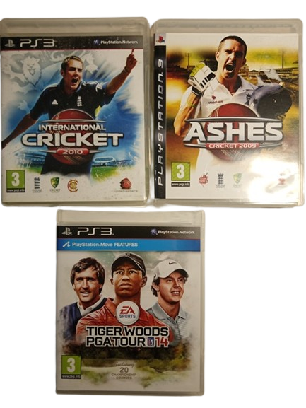 Joc PS3 Ashes Cricket 2009 + 2010 + Tiger Woods PGA Tour 14