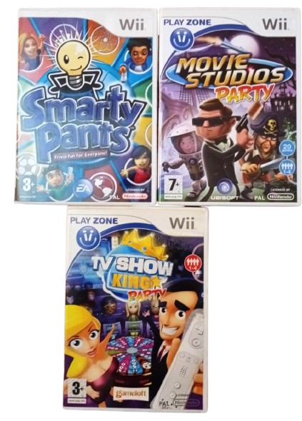 Joc Nintendo Wii Smarty Pants  + Movie Studio Party + TV Show King Party