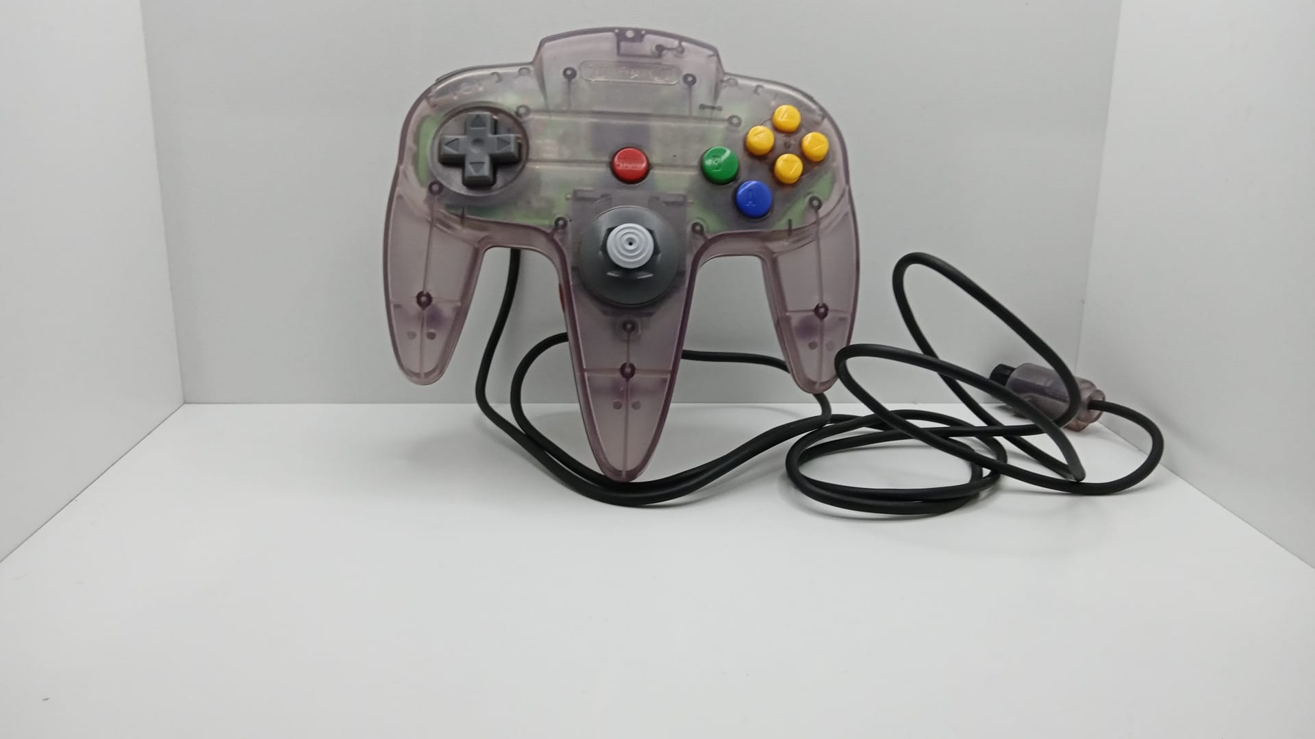 Ovladač Nintendo 64 - Nintendo® - Transparent/Purple  - vyčištěno a zrenovováno