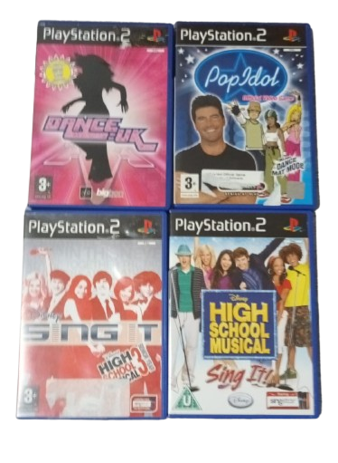 Joc PS2 Pop Idol + Dance UK + High School Musical + Sing It