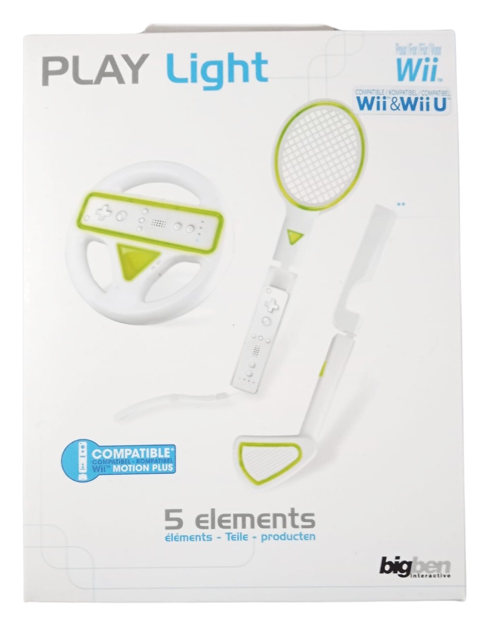 Volan + Paleta tenis + Crosa golf - Nintendo Wii / Wii U  - Alb / Verde EAN: 3499550269659