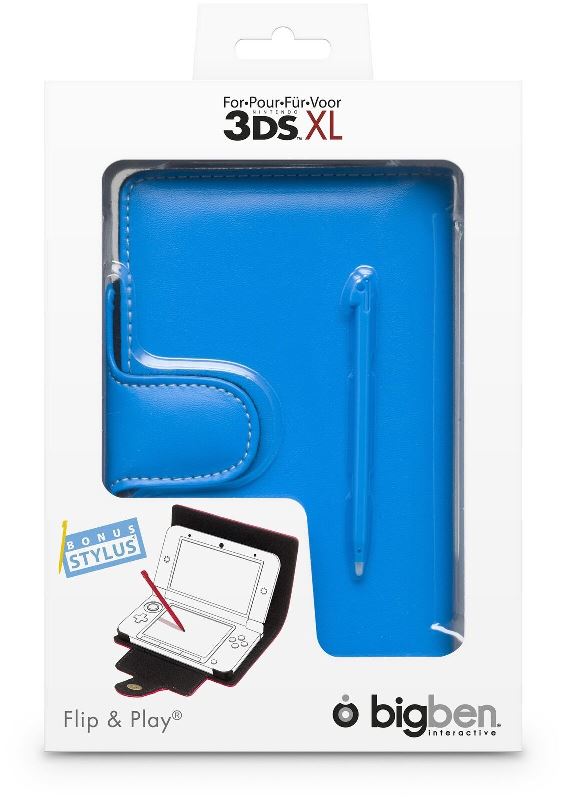 Pouzdro + Stylus BigBen pro Nintendo 3DS XL -  modrý