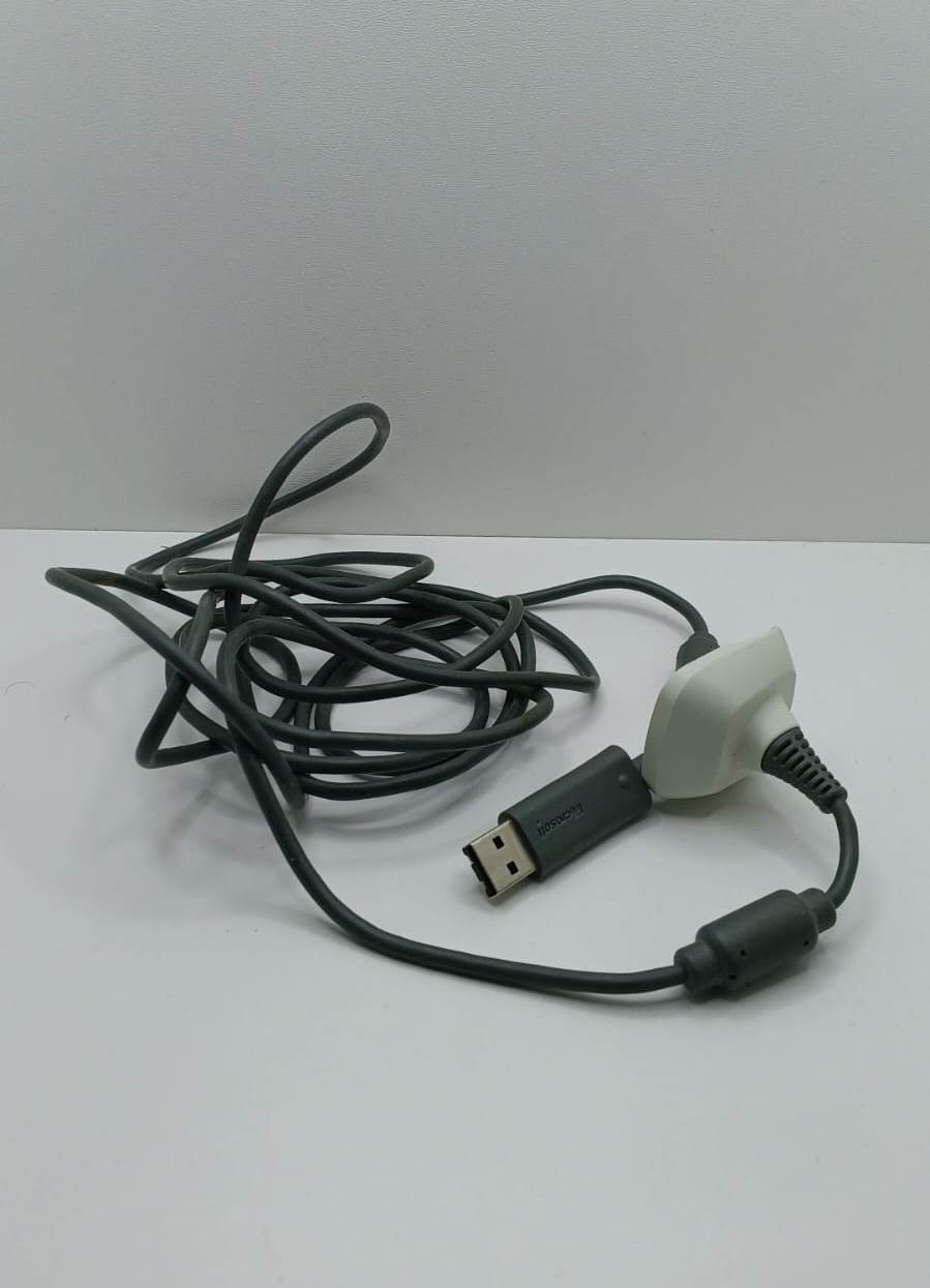 Cablu incarcare Controller Xbox 360 - Microsoft - alb