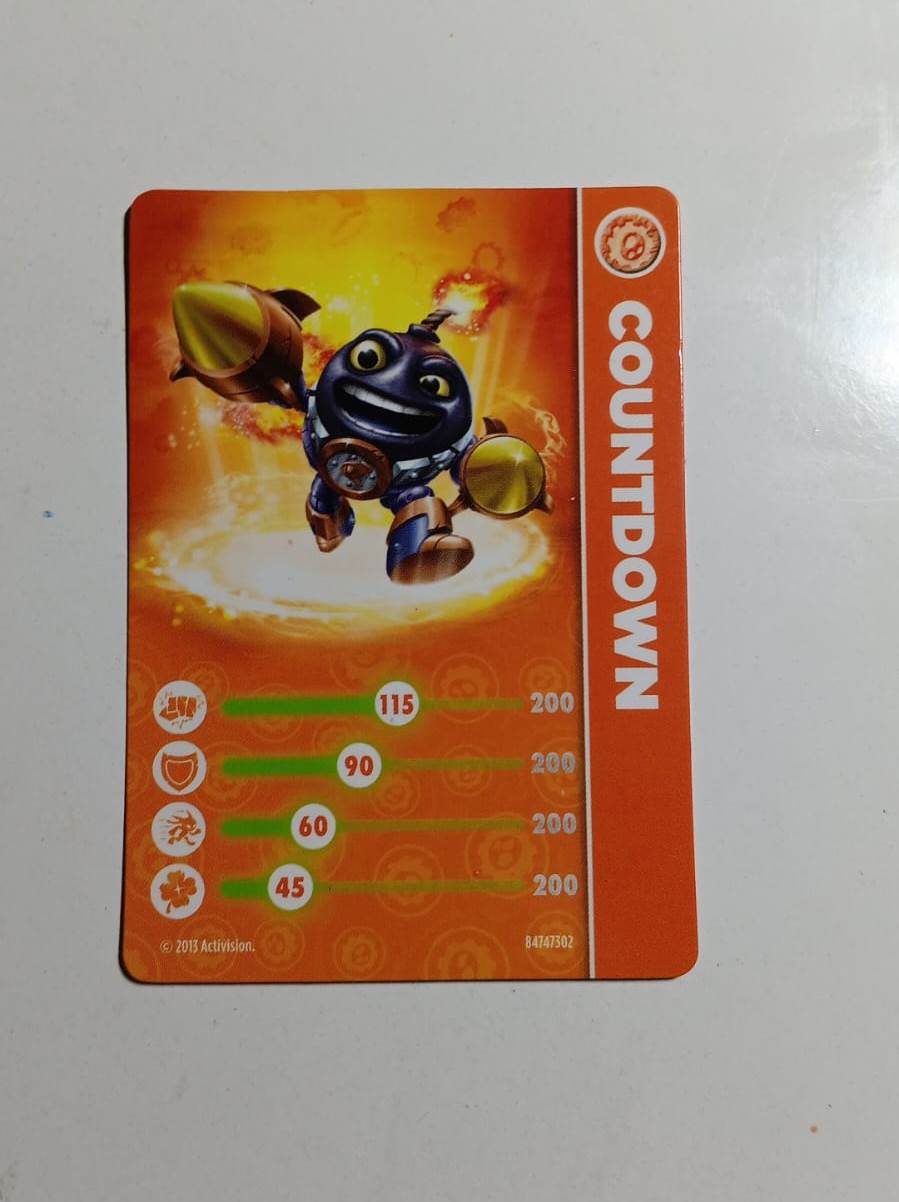 Skylanders Countdown - card