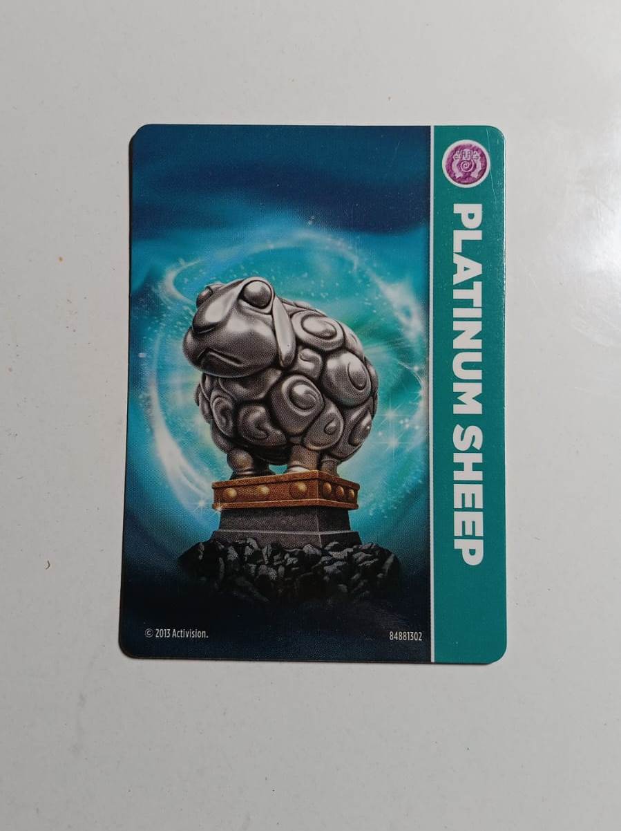 Skylanders Platinum Sheep - card