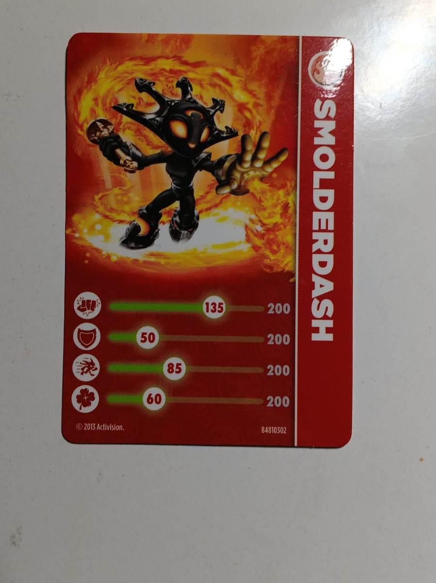 Skylanders Smolderdash - Card
