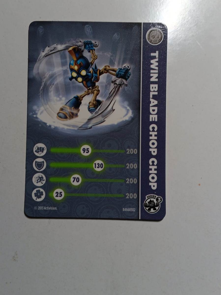 Skylanders Twin Blade Chop Chop - Card