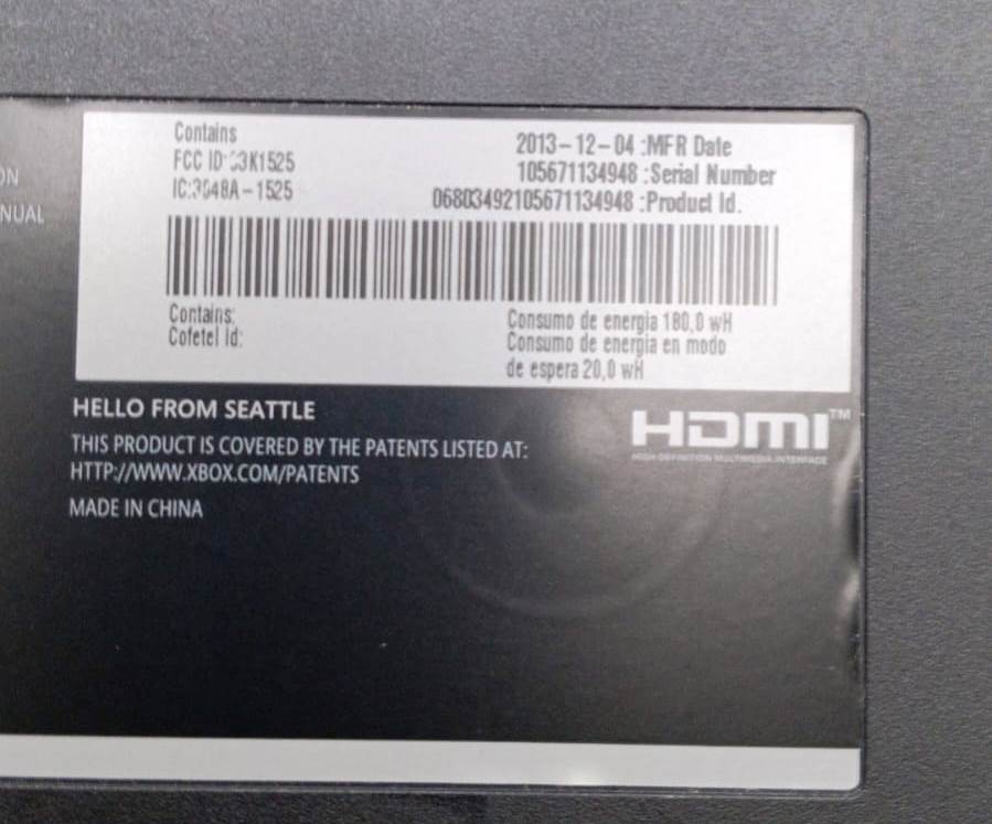 Consola XBOX One 500 GB - SN 105671134948- (003)