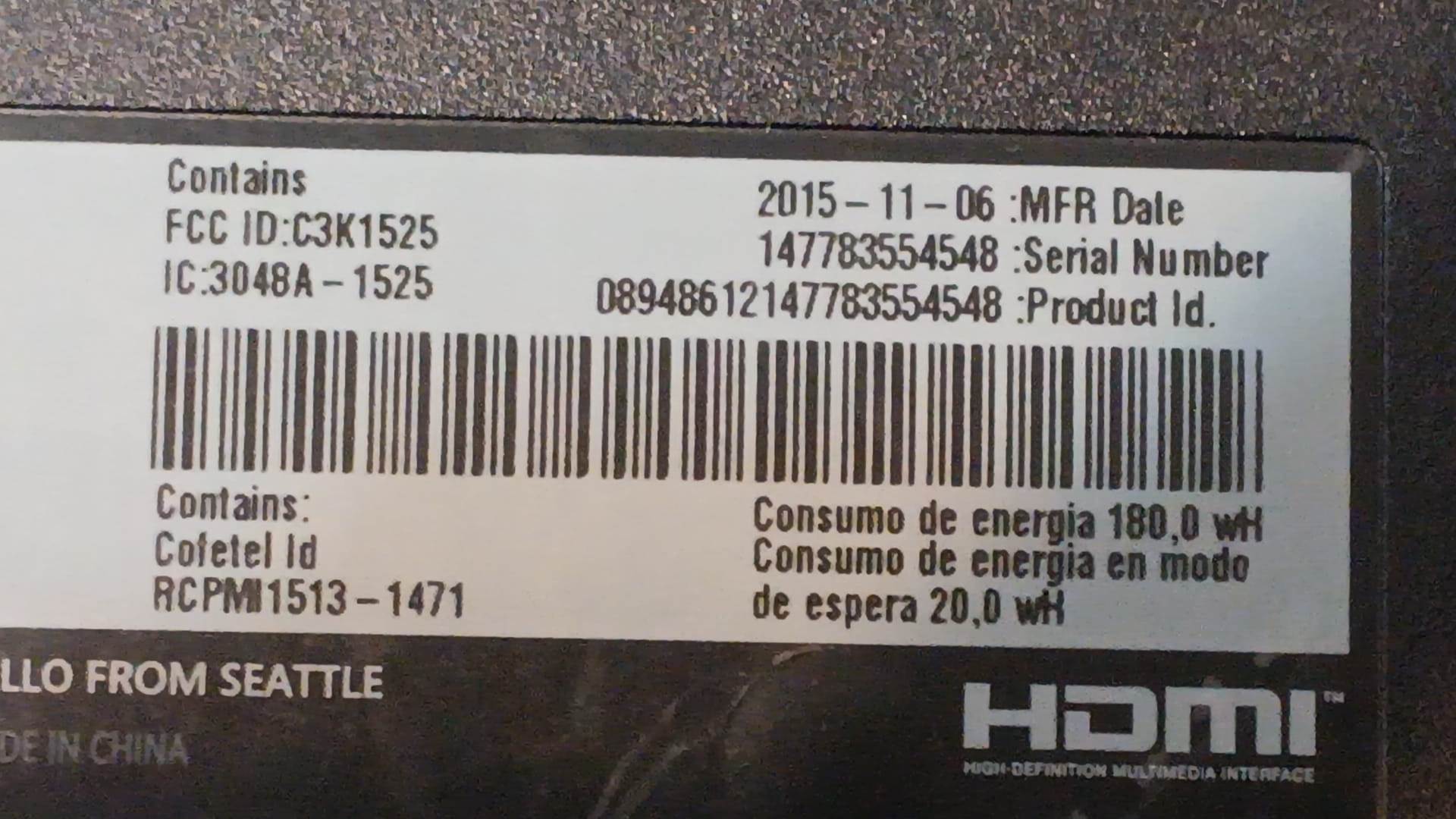XBOX Konzol One 500 GB   - SN 147783554548 - (001)