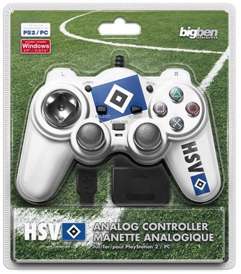 Controller cu fir BigBen pentru PlayStation 2 - PS2 / PC - EAN 4040276004650 (e)